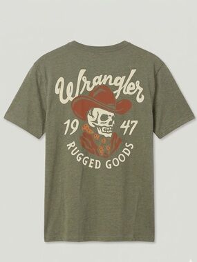 NEW Wrangler Men’s Short Sleeve Rugged Goods Western Graphic T-Shirt